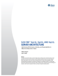 Sun Fire X4170, X4270, and X4275 Server Architecture