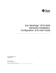 Sun StorEdge 5210 NAS Hardware Installation, Configuration, and