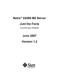 Netra X4200 Server Just the Facts