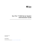 Sun Fire T1000 Server System Administration Guide