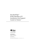 Sun StorEdge™ RAID Manager 6.22 Installation and Support Guide