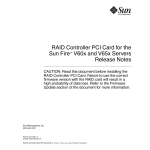 RAID Controller PCI Card for the Sun Fire V60x and Sun Fire V65x