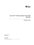 Sun Fire V20z and Sun Fire V40z Servers Installation Guide