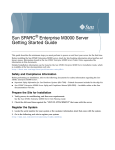Sun SPARC Enterprise M3000 Server Getting Started Guide