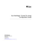 Sun StorEdge T3 and T3+ Array Configuration Guide