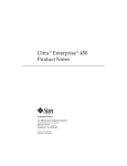 Ultra Enterprise 450 Product Notes