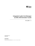 Integrated Lights Out Manager (ILOM) Administration Guide for ILOM