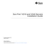Sun Fire V210 and V240 Servers Installation Guide