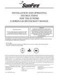 installation and operating instructions for the sunfire x series gas