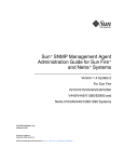 Sun SNMP Management Agent Administration Guide for Sun Fire