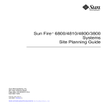 Sun Fire™ 6800/4810/4800/3800 Systems Site Planning Guide
