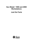 Sun Blade 1000 and 2000 Workstations JTF