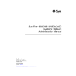 Sun Fire™ 6800/4810/4800/3800 Systems Platform Administration