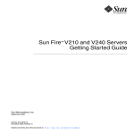 Sun Fire V210 and V240 Servers Getting Started Guide