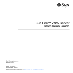 Sun Fire V125 Server Installation Guide