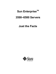 Sun Enterprise 3500–6500 Servers Just the Facts