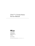Sun Ultra 1 Creator Series Service Manual