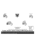 Cruiser, Tandem, Hybrid, Folding & BMX Bicycle