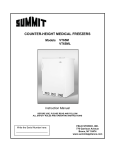 COUNTER-HEIGHT MEDICAL FREEZERS