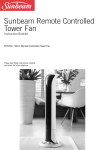 Sunbeam Remote Controlled Tower Fan