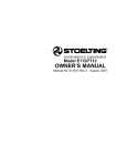 Model E112/F112 OWNER`S MANUAL