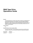 9840 Tape Drive Operations Guide - Bad Request