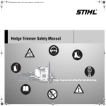 Hedge Trimmer Safety Manual