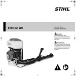 SR 200 Mistblower Instruction Manual