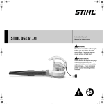 STIHL BGE 61 71 Product Instruction Manual