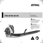 STIHL BR 500 550 600 Product Instruction Manual
