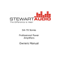 DA 70 Series - Manual