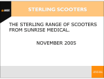 the sterling range of scooters from sunrise medical