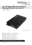 10/100 Mbps MM Fiber Ethernet Managed Media