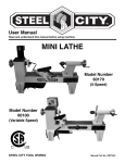 60100 - Cast Variable Speed Mini-Lathe