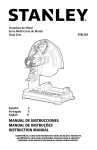 Manual Serra de Corte Rápido 14" (355MM) 2100W