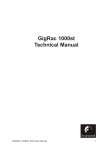 GigRac 1000st Technical Manual