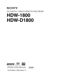 HDW-1800 HDW-D1800