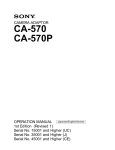 CA-570 CA-570P