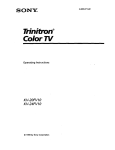 Trinitron ° Color TV