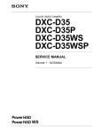 DXC-D35/D35P/D35WS/D35WSP Service Manual