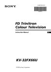FD Trinitron Colour Television KV