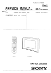 Sony KV-HR36M31 Service Manual