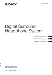 US FR ES Digital Surround Headphone System