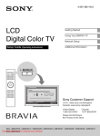 Sony KDL-32EX521 User Guide Manual