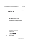 Home Audio Docking System