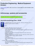 PEMED - Arthroscopy, systems and accessories