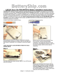 LIS1241 Sony Clie PEG-NR70V/U Battery Installation