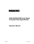SDM-560/SDM-560M Serial Digital/ Composite
