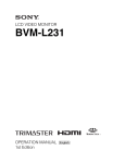 BVM-L231 Manual