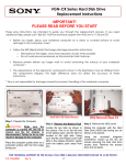 VGN-CR Series Hard Disk Drive Replacement Instructions